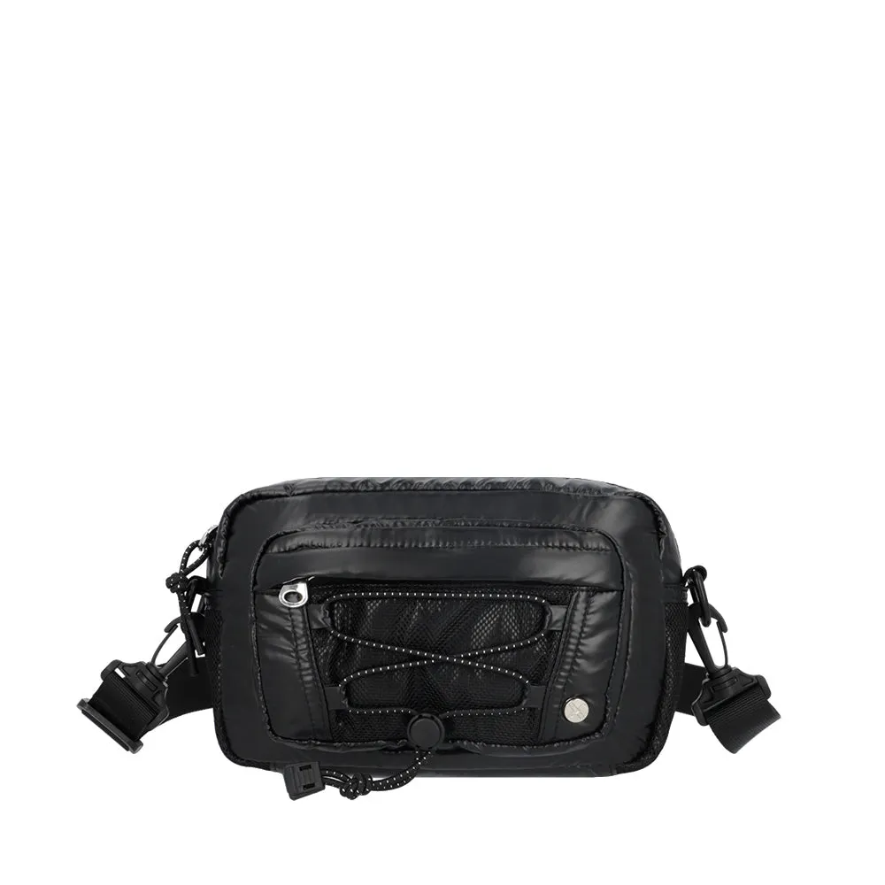 Cartera canguro Ivy negra S