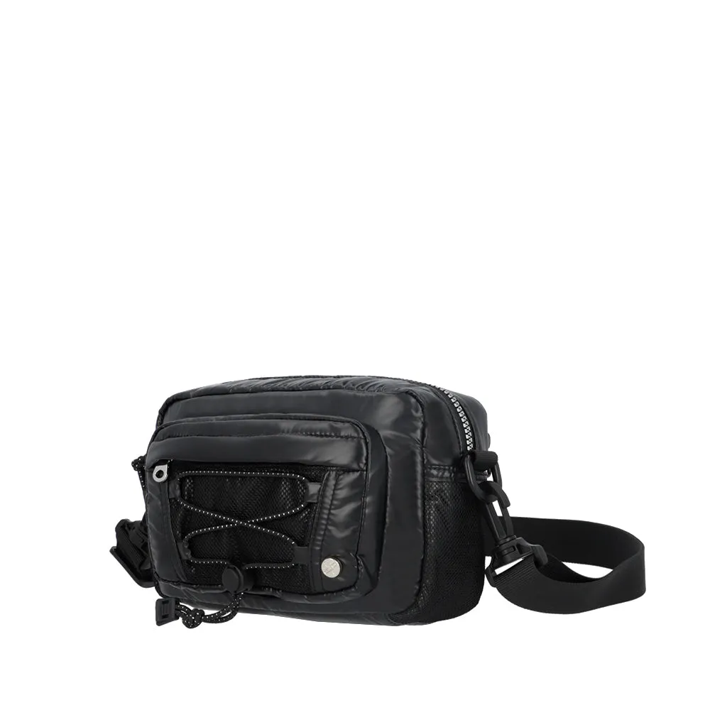 Cartera canguro Ivy negra S