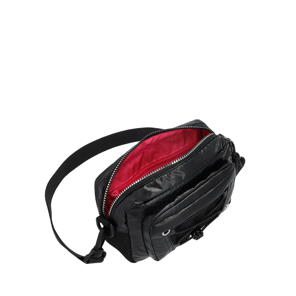 Cartera canguro Ivy negra S