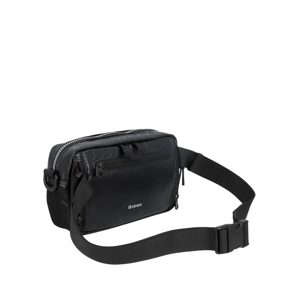 Cartera canguro Ivy negra S