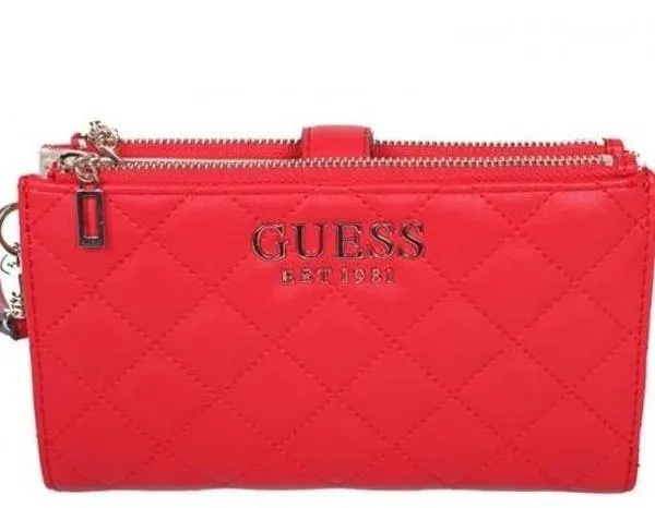 cartera guess melise rojo