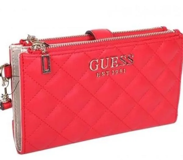 cartera guess melise rojo