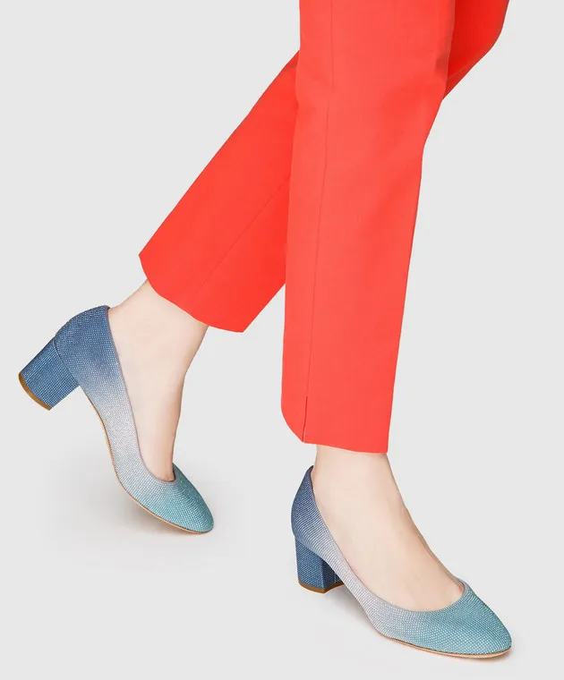 Casadei Blue leather shoes