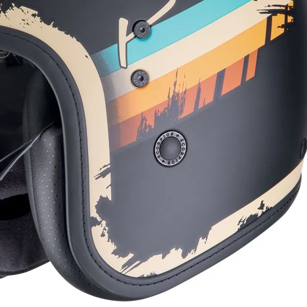 Casco Scorpion Belfast Evo Adonis Negro Mate Beige 