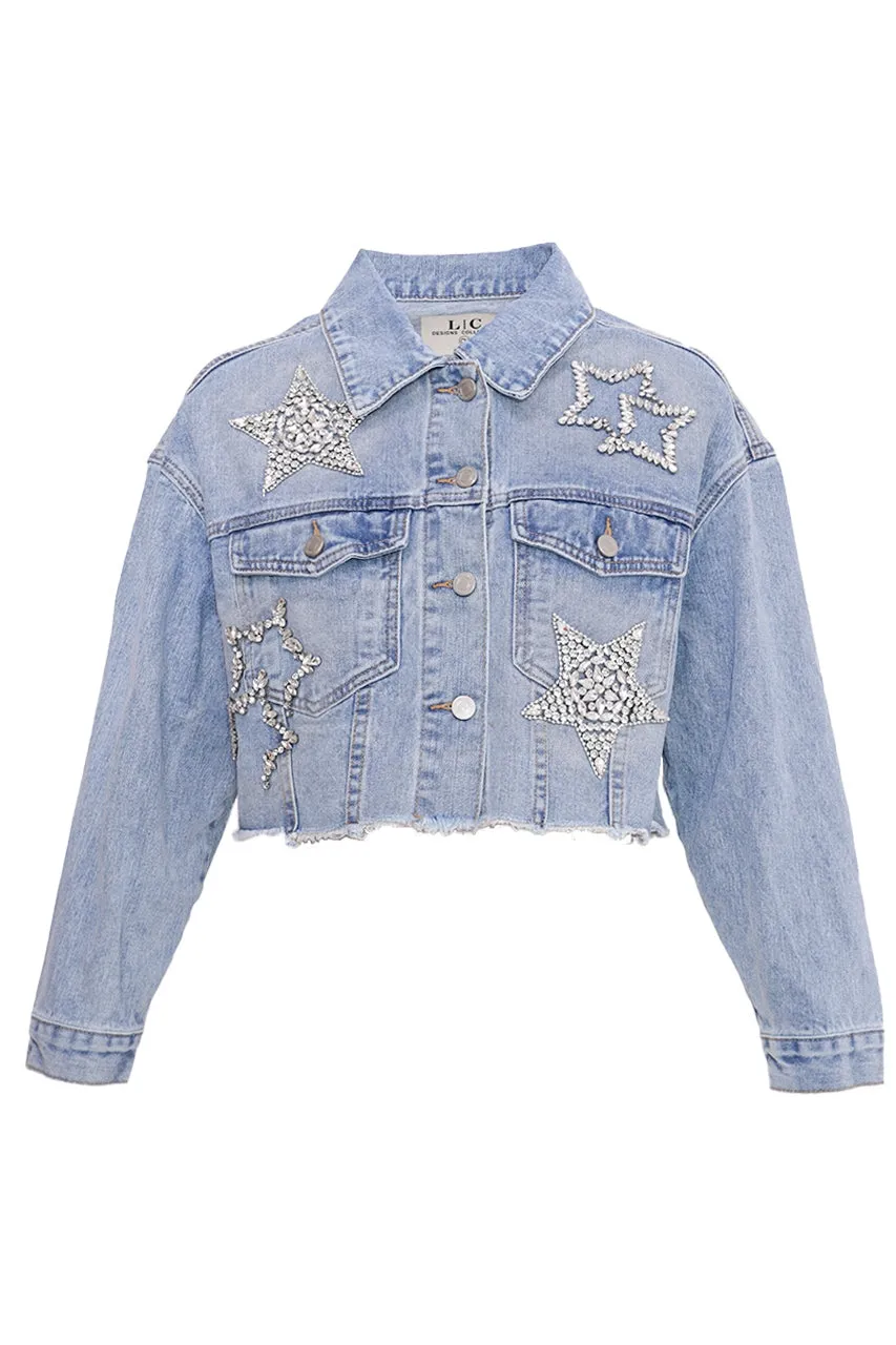 CHAMARRA CON ESTRELLAS DE PEDRERIA LC DESIGNS C LCD459