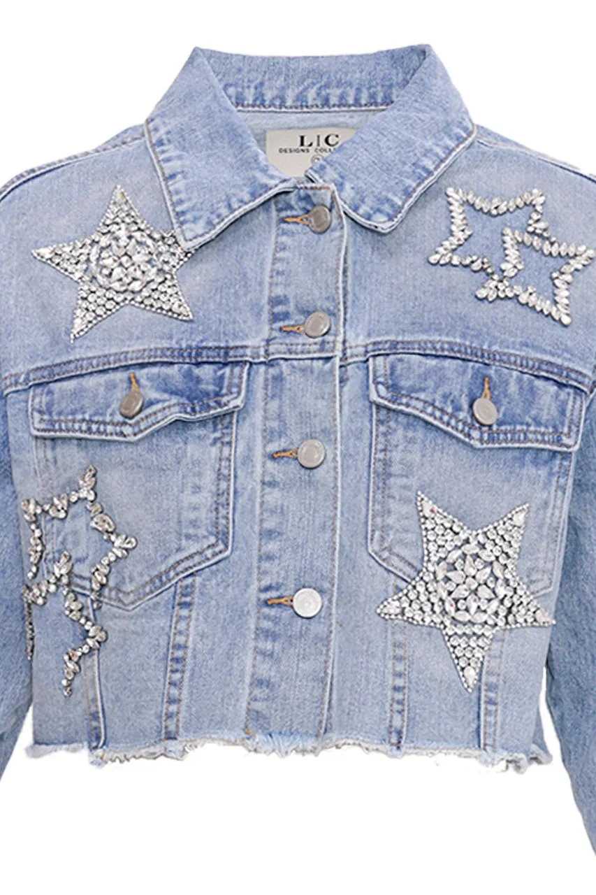 CHAMARRA CON ESTRELLAS DE PEDRERIA LC DESIGNS C LCD459
