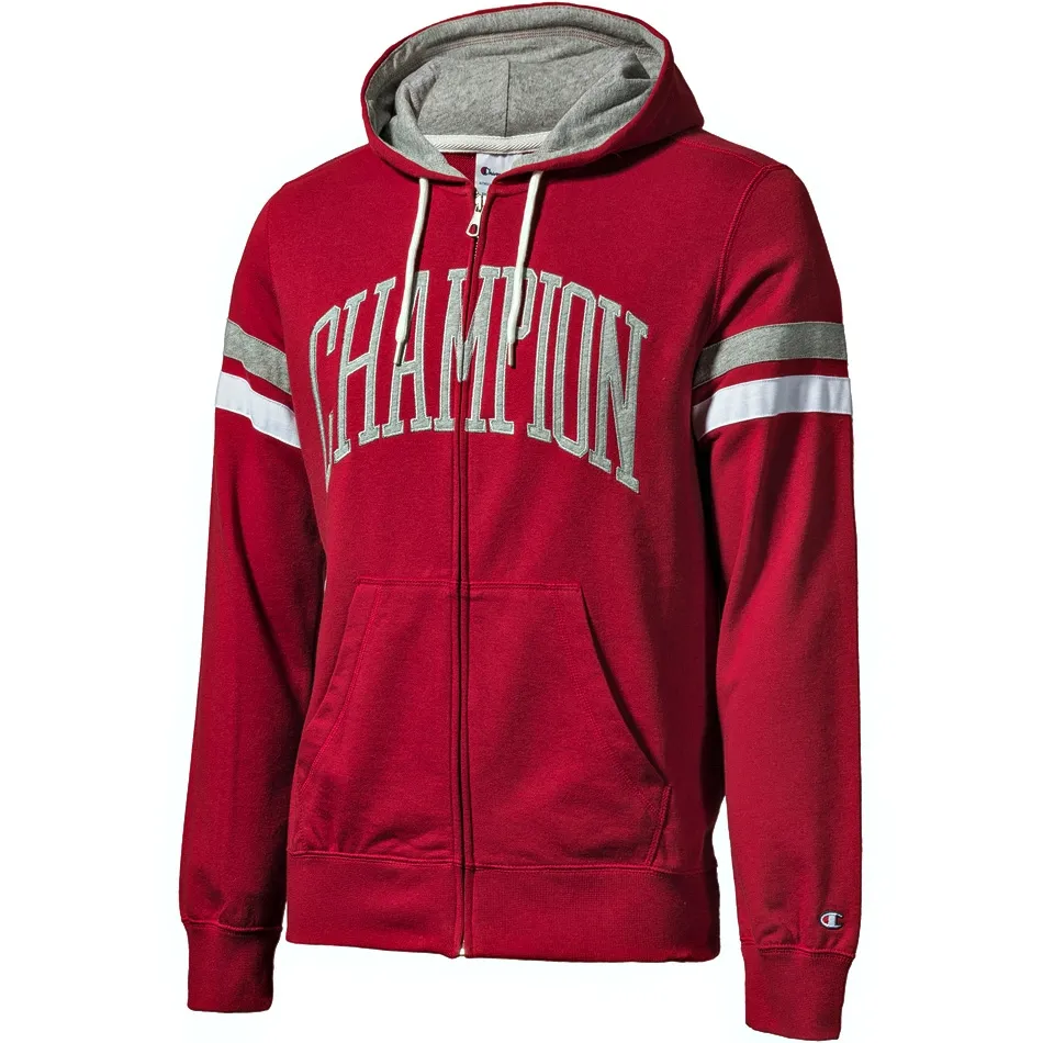 Champión Sudadera Athletic Easy Fit Logo FZ (rojo oscuro)
