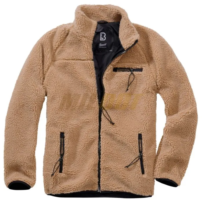 Chaqueta BRANDIT Teddyfleece camel