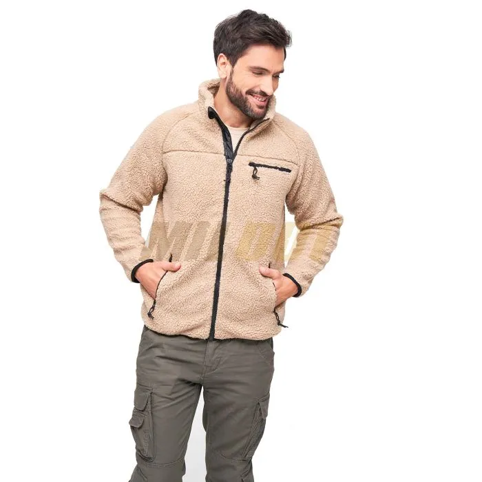 Chaqueta BRANDIT Teddyfleece camel