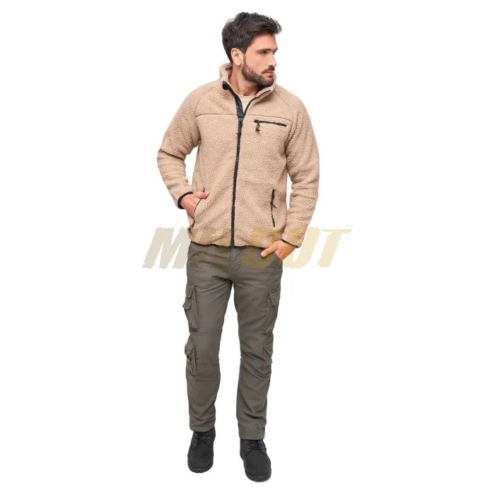 Chaqueta BRANDIT Teddyfleece camel