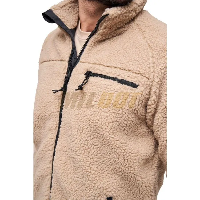 Chaqueta BRANDIT Teddyfleece camel