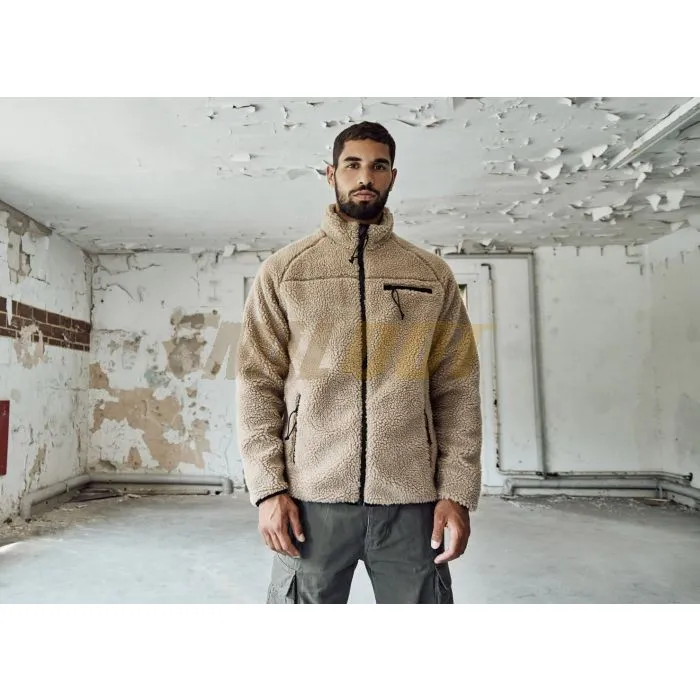 Chaqueta BRANDIT Teddyfleece camel