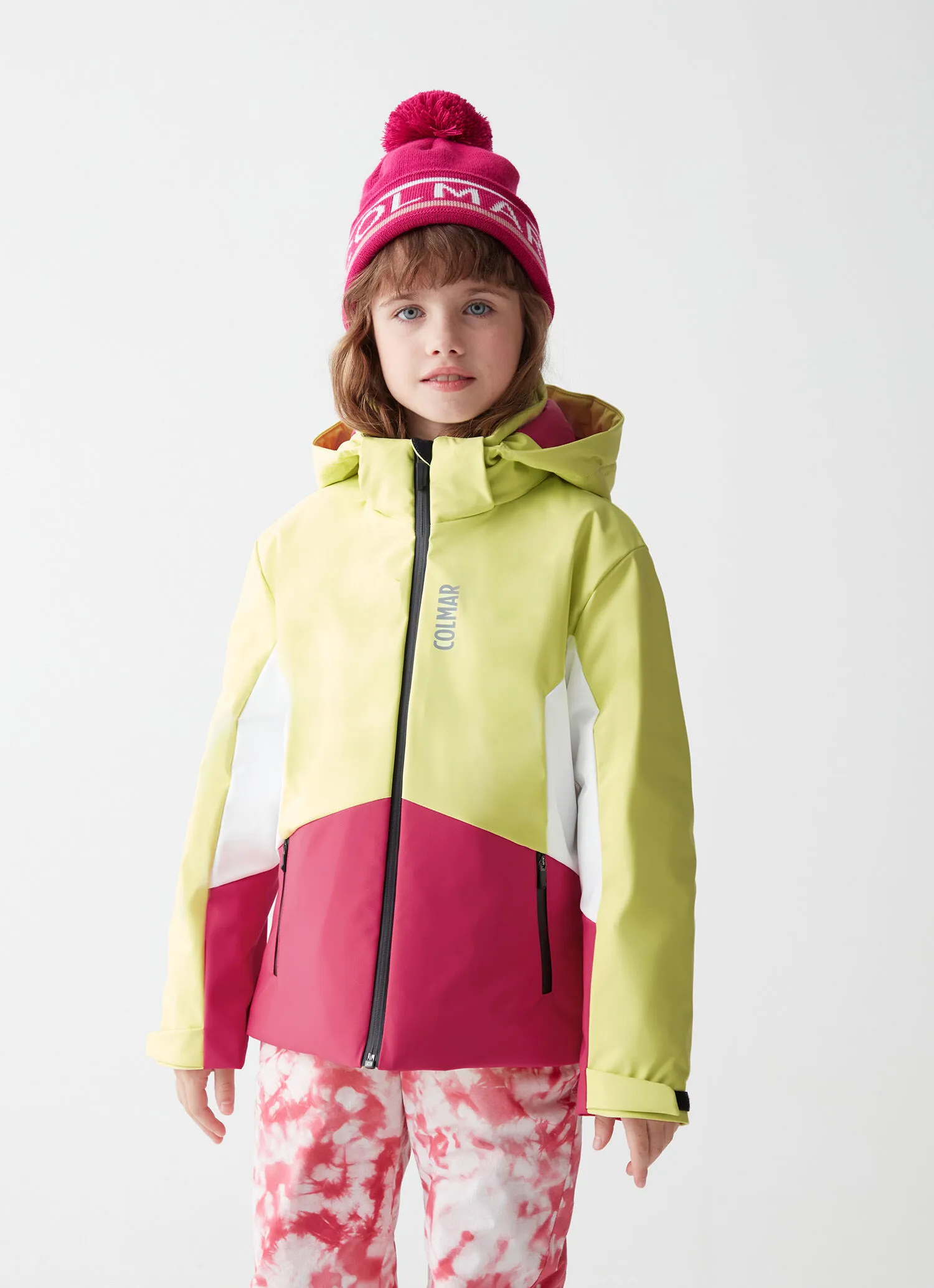 Chaqueta de esquí colorblock para niña