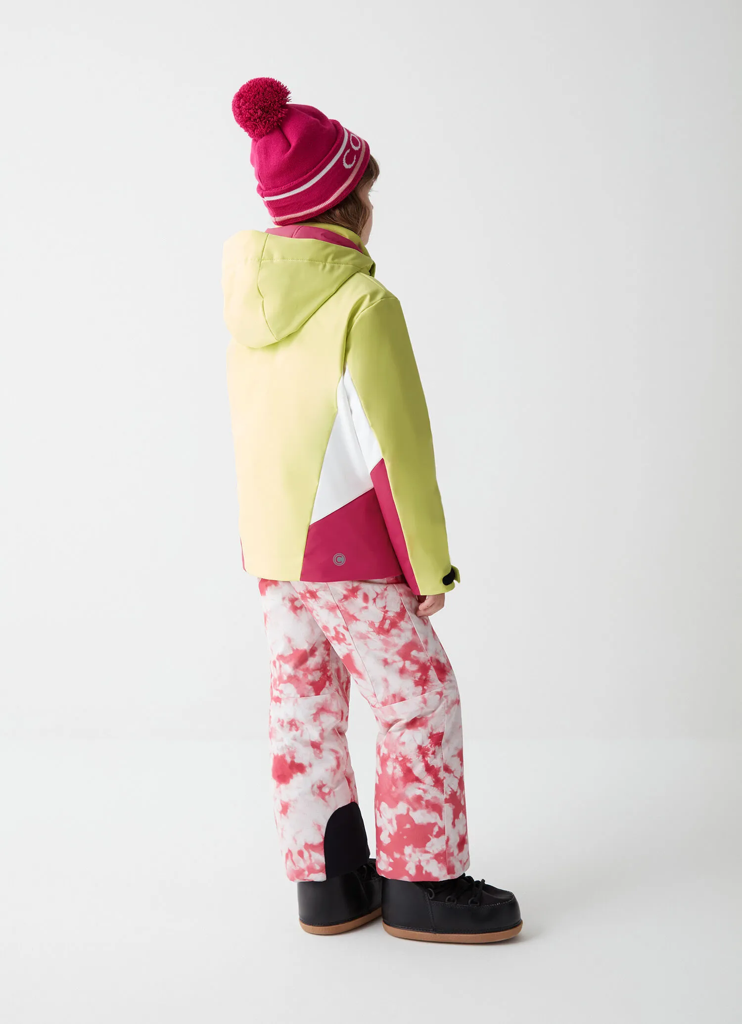 Chaqueta de esquí colorblock para niña