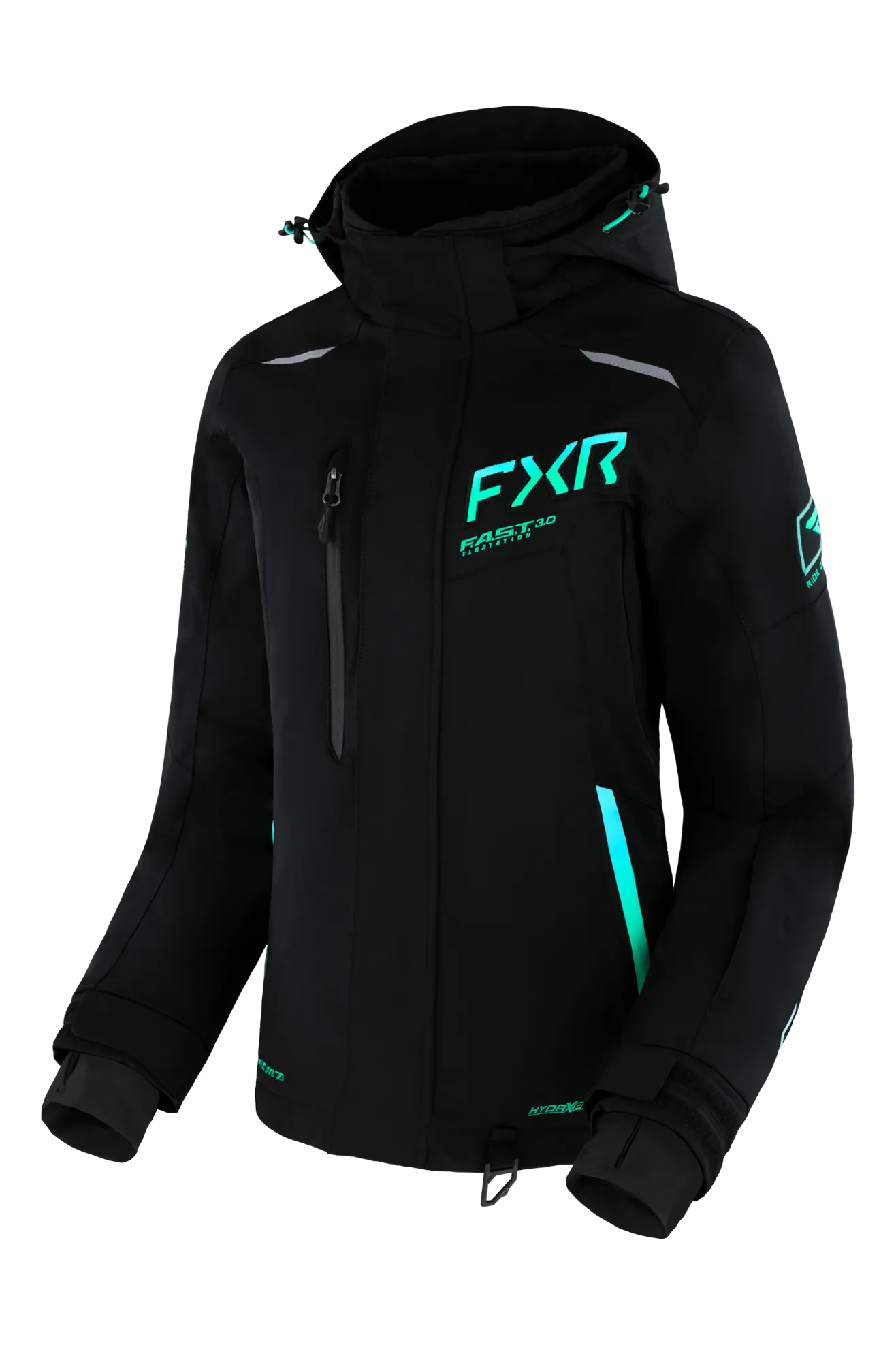 CHAQUETA DE NIEVE MUJER FXR RENEGADE NEGROMENTA 