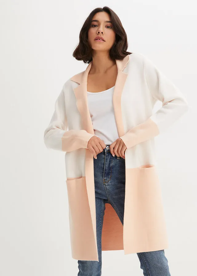 CHAQUETA DE PUNTO BLANCO LANAMAQUILLAJE