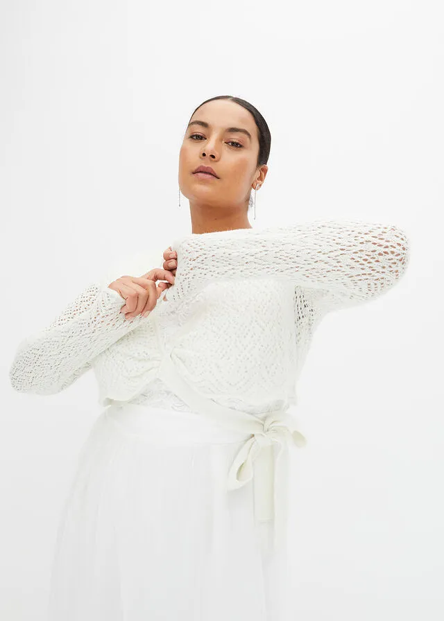 Chaqueta de punto Blanco lana