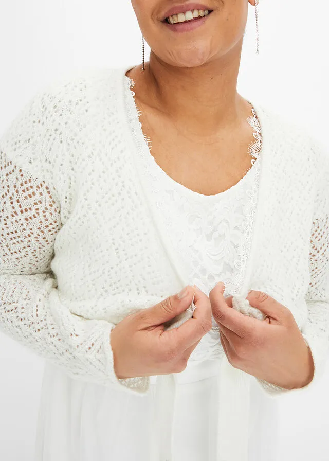 Chaqueta de punto Blanco lana