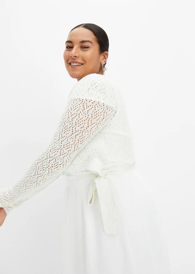 Chaqueta de punto Blanco lana