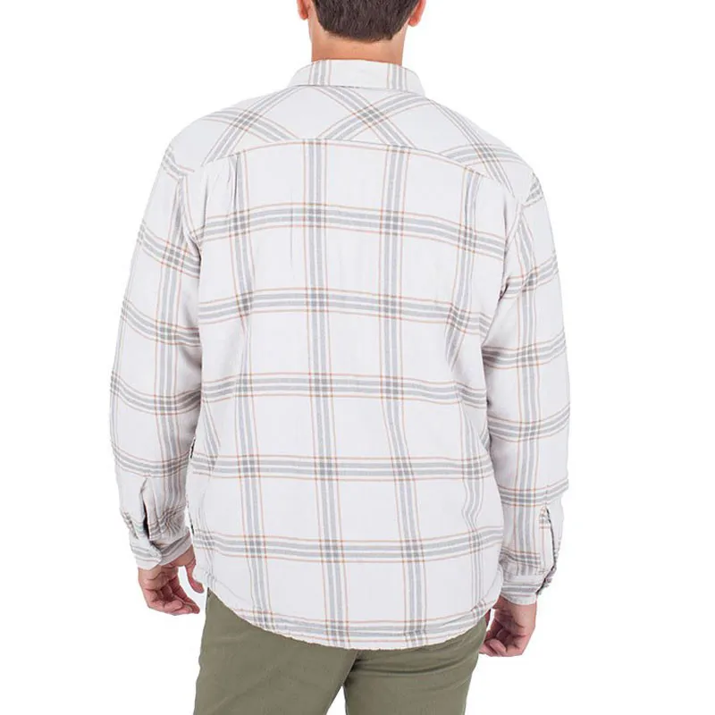 Chaqueta Hurley: Portland Sherpa Lined Flannel (Bone)