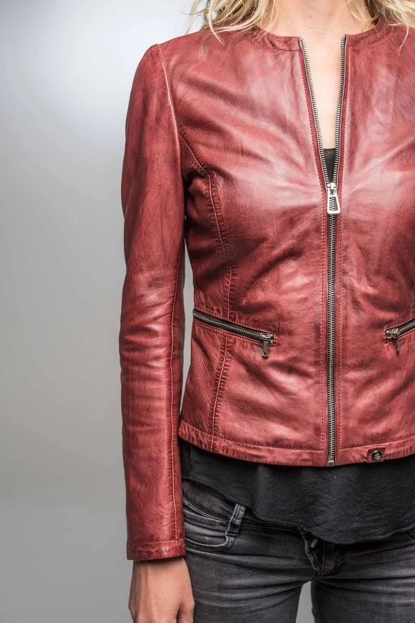 Chaqueta Mujeres Rose Garden Ethel Lamb Ruby Redwine