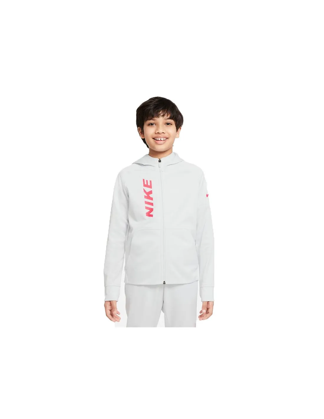 CHAQUETA NIKE THERMAFIT NIñOS GRIS