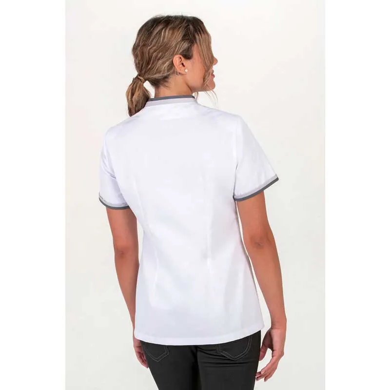 CHAQUETA SANITARIA MUJER VIVO GRIS  DYNEKE