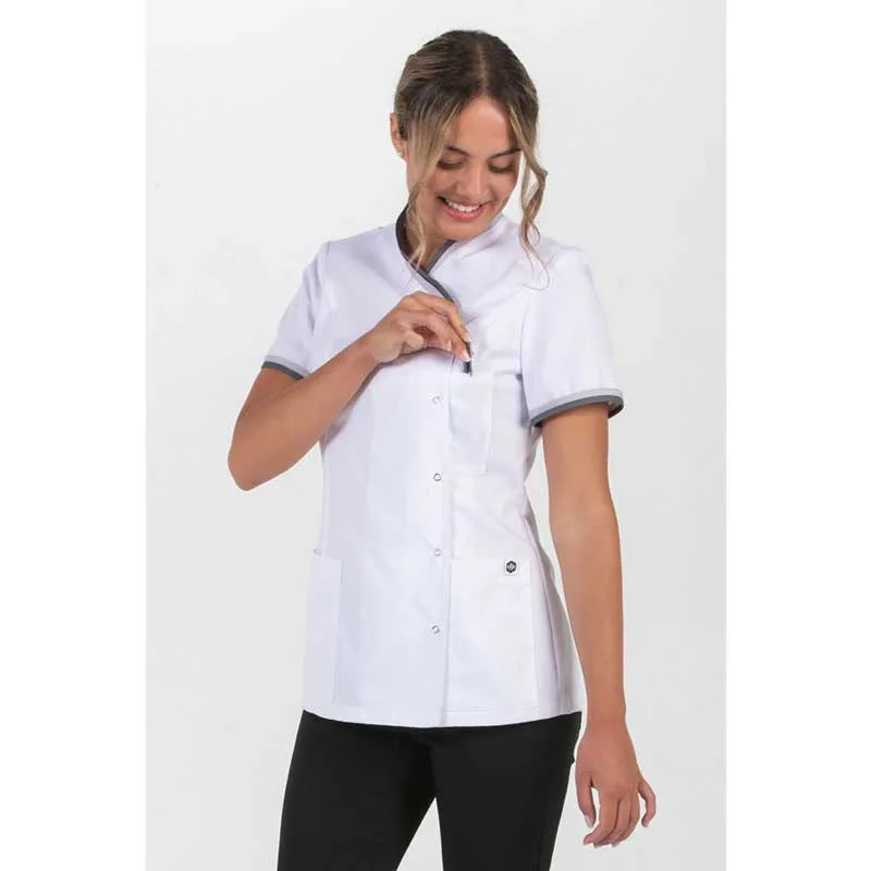 CHAQUETA SANITARIA MUJER VIVO GRIS  DYNEKE