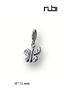 Charm plata ley forma de mariposa 015_B024