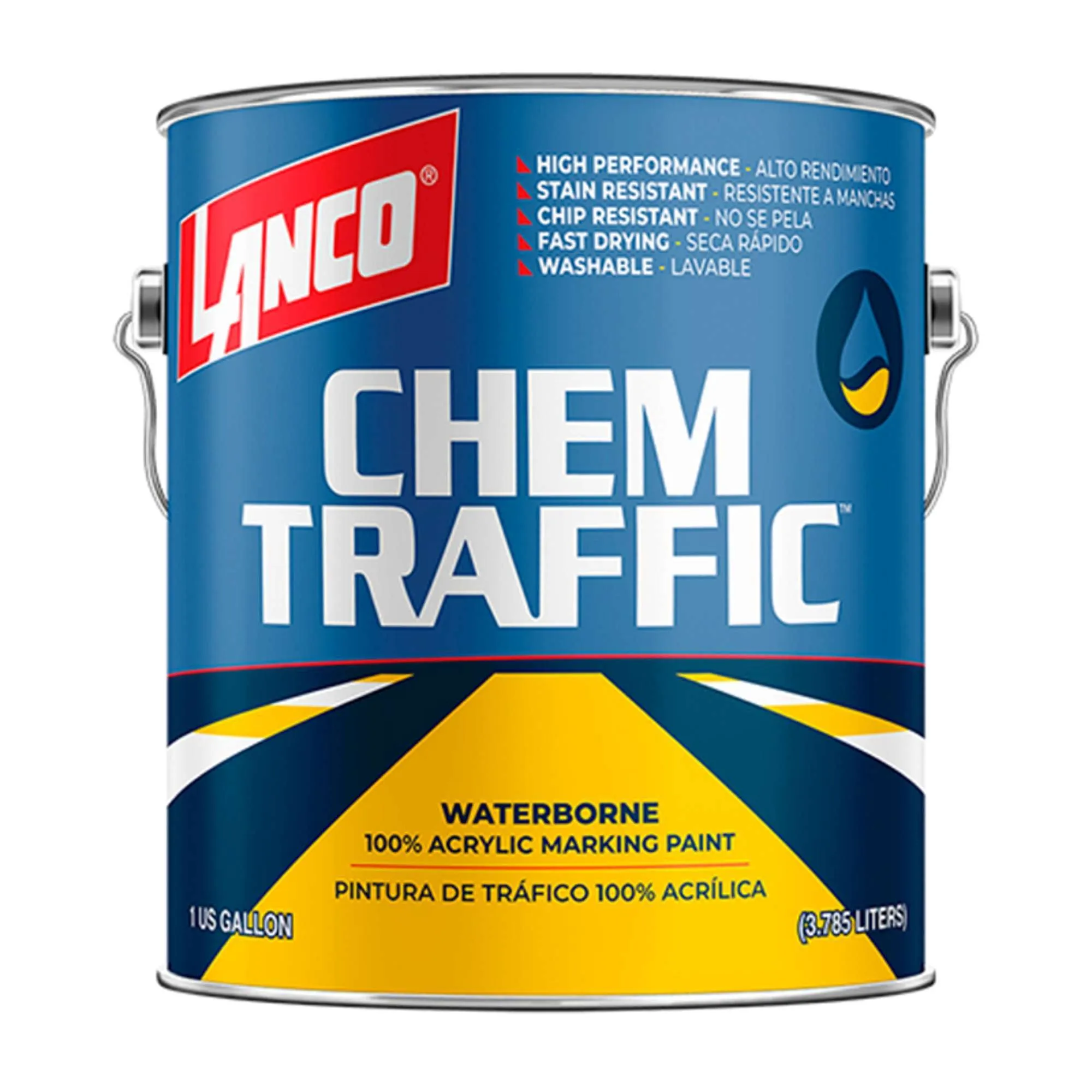 Chem Traffic Water Borne Amarillo 1 Galón