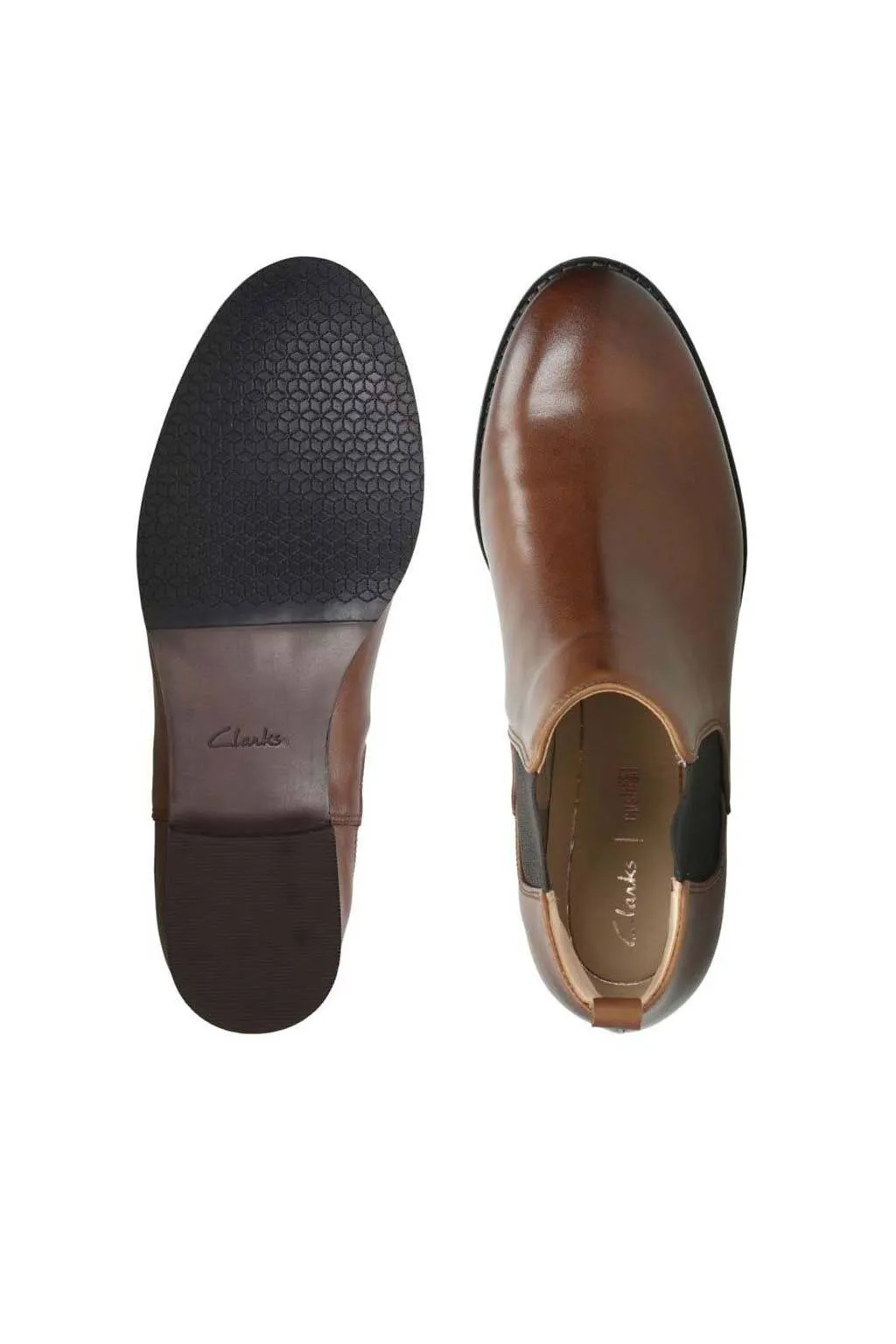Clarks Netley Ella Tan Leather