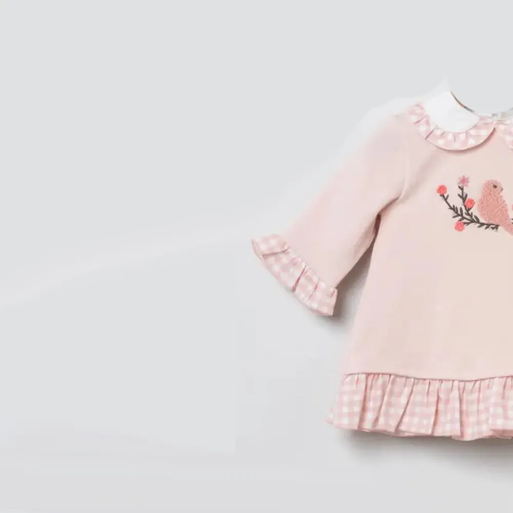 Coco Acqua Vestido de bebé niña 80221 ROSA CORDONETS