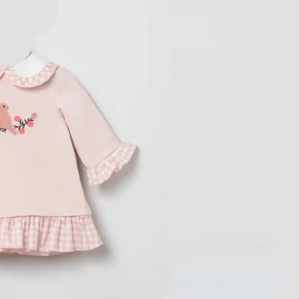 Coco Acqua Vestido de bebé niña 80221 ROSA CORDONETS