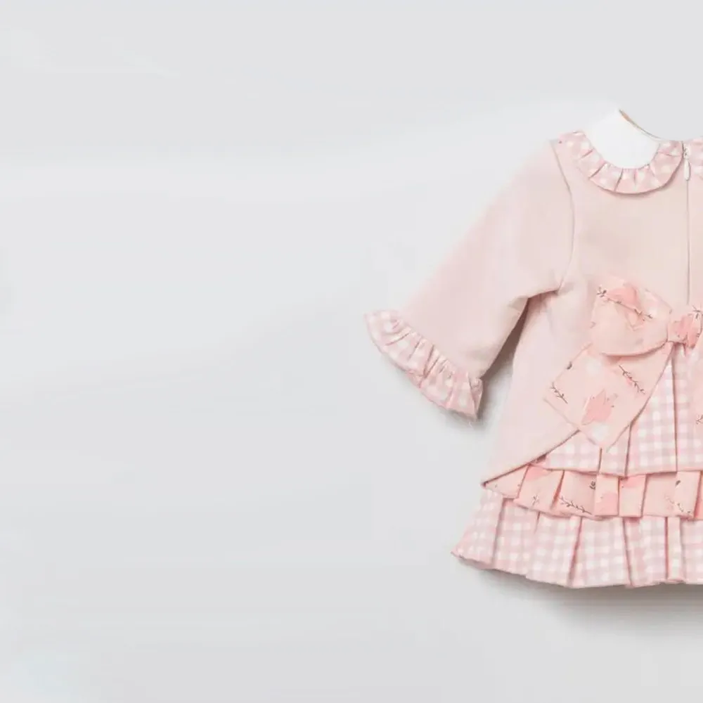 Coco Acqua Vestido de bebé niña 80221 ROSA CORDONETS