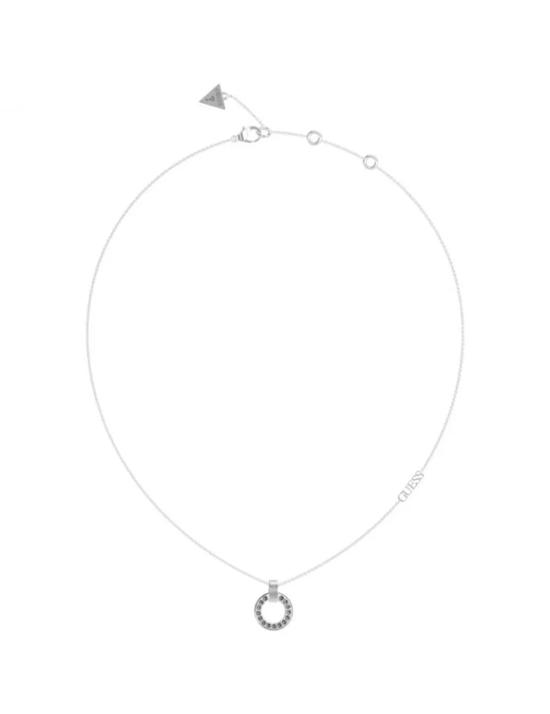 Collar Guess Mujer Circle Lights Acero