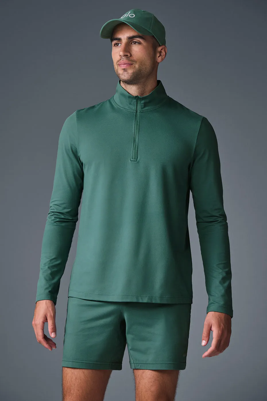 CONQUER 1/4 ZIP REFORM LONG SLEEVE  WINTER IVY