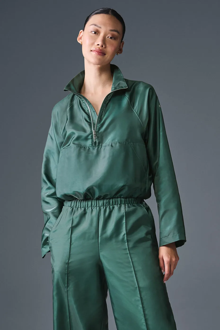 CROPPED AFTERGLOW PULLOVER  WINTER IVY