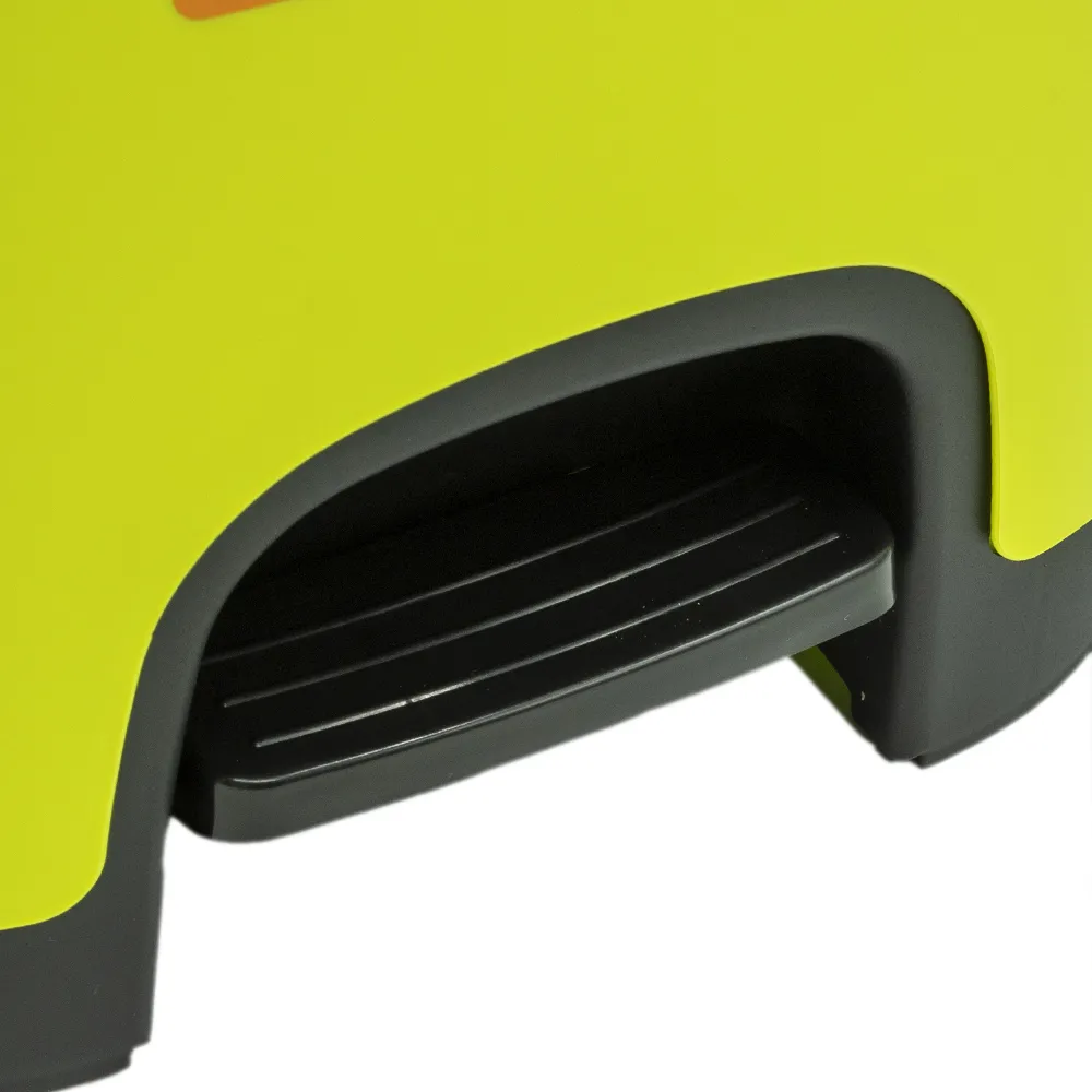 Cubo Basura Plastico Apertura Pedal Moderno 27 Litros Verde