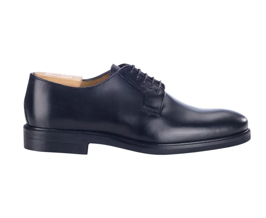 DARK DERBY SHOES  RUBBER OUTSOLE  MONTEREY CLASSIC GOMME CITY