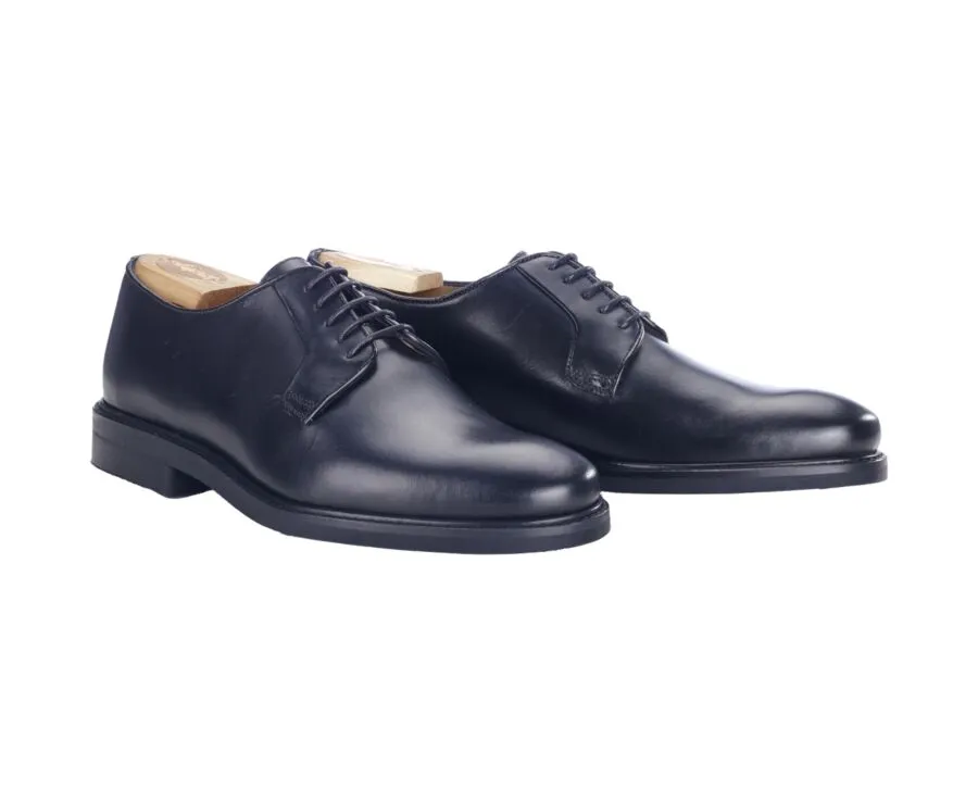 DARK DERBY SHOES  RUBBER OUTSOLE  MONTEREY CLASSIC GOMME CITY