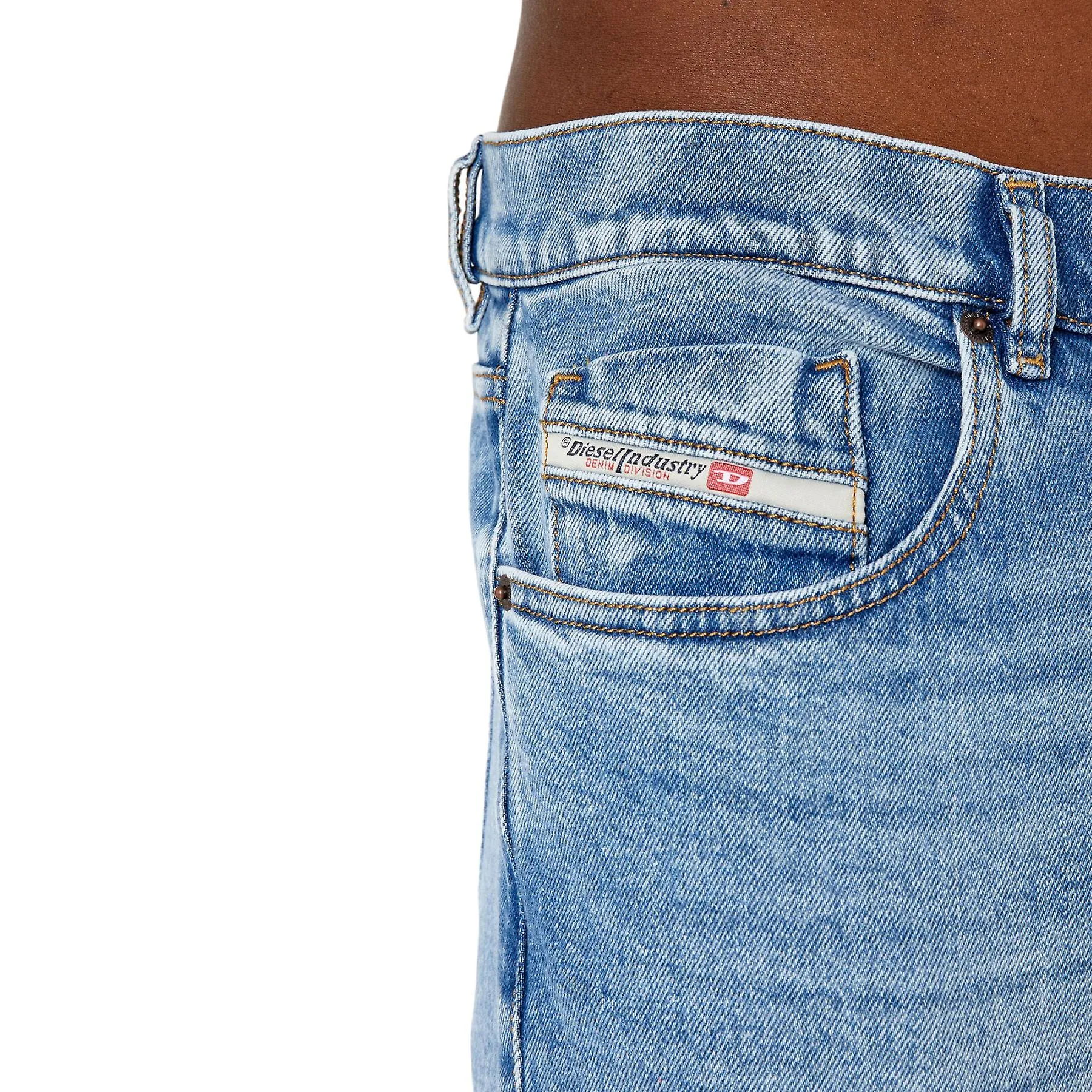 DIESEL 2019 DSTRUKT 09B92 MENS DENIM JEANS SLIM FIT TAPERED STRETCH COTTON