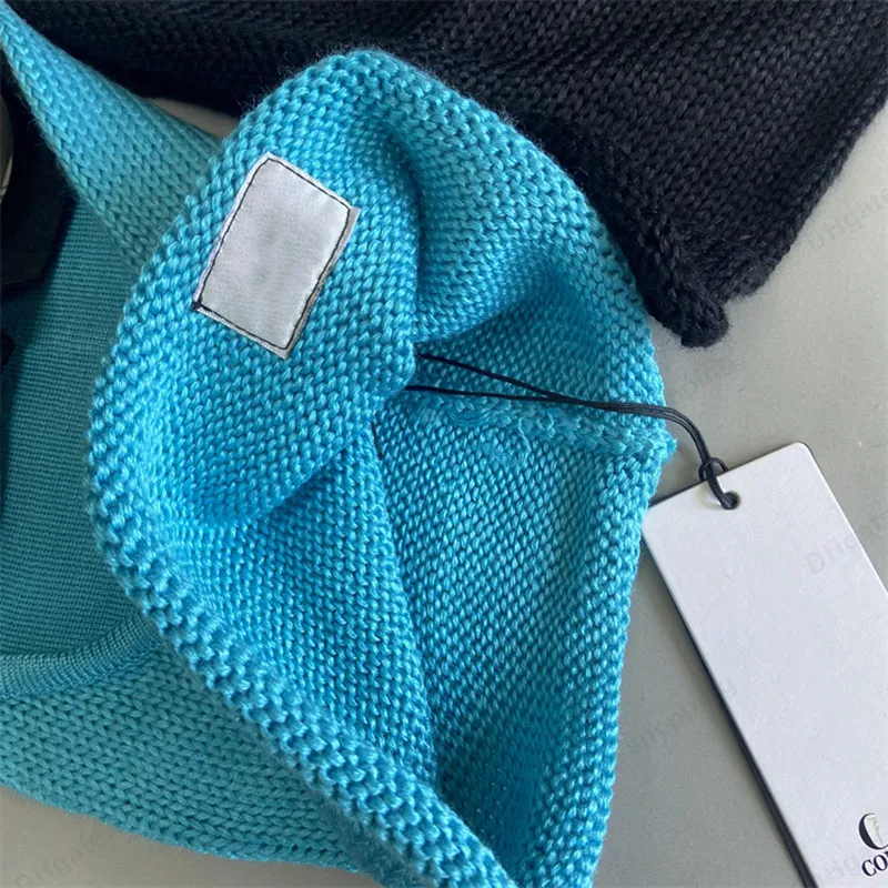 Diseñador Dos vasos Goggles Gaijas Hombres Caballeros de calavera de tejido Mujeres al aire libre Uniesex Beanie de invierno Gon