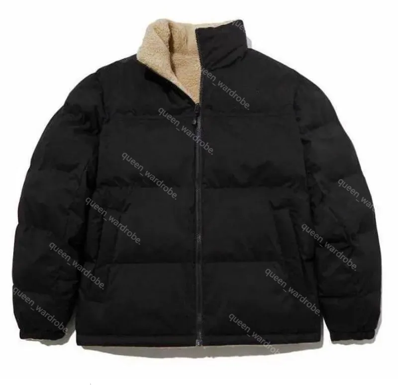 Diseñador para hombre chaquetas de invierno chaquetas de lana prendas de vestir exteriores collar de pie norte parka abajo abrig