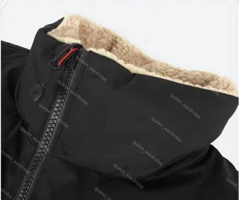 Diseñador para hombre chaquetas de invierno chaquetas de lana prendas de vestir exteriores collar de pie norte parka abajo abrig