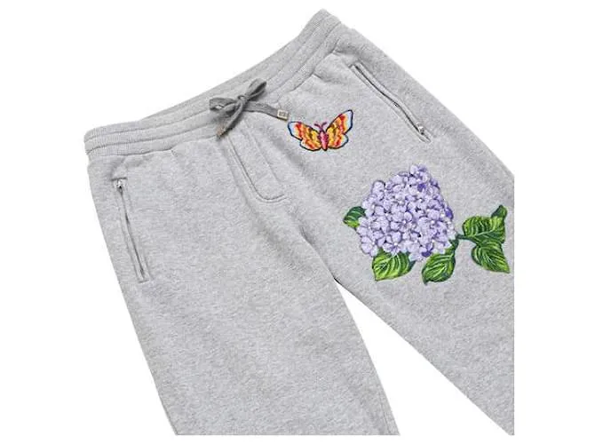 Dolce & Gabbana Pantalones De Chándal Bordados Gris 