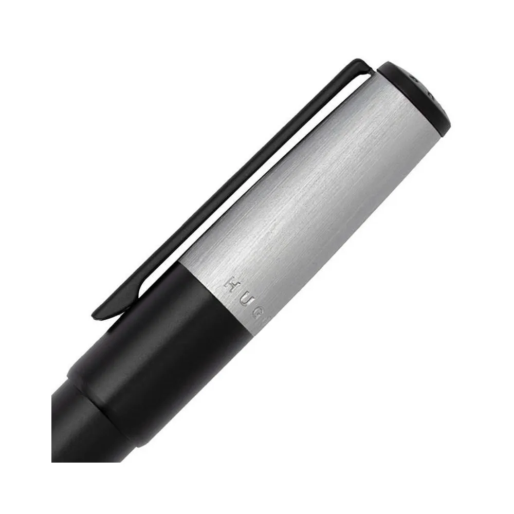 Estilográfica GEAR MINIMAL Black & Chrome de HUGO BOSS