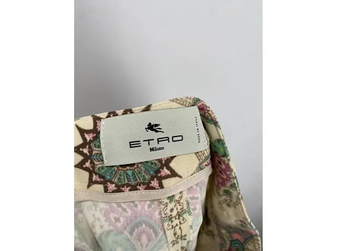ETRO Pantalón T.ESO 38 Viscosa Multicolor 