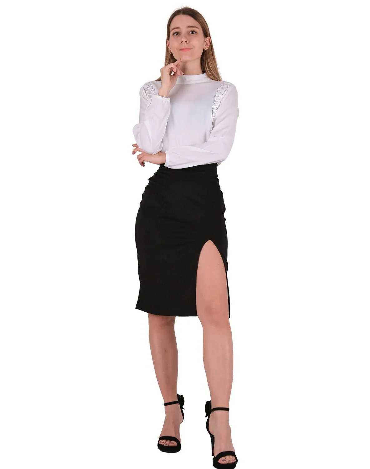 Falda Mujer Negro Stfashion 79304036