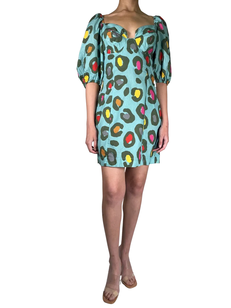 FARM RIO Vestido Animal Print