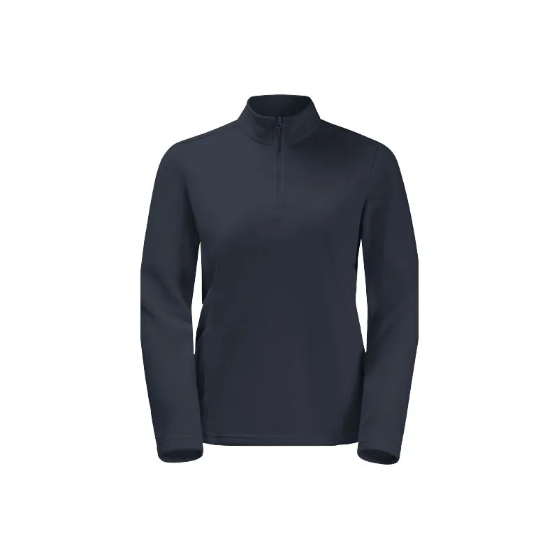 Forro polar con media cremallera JACK WOLSKINS TAUNUS HZ (Graphite), mujer